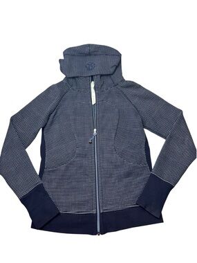 Lululemon Scuba Hoodie III Double Dot Navy Size 6 Full Zip Hoodie Sweatshirt